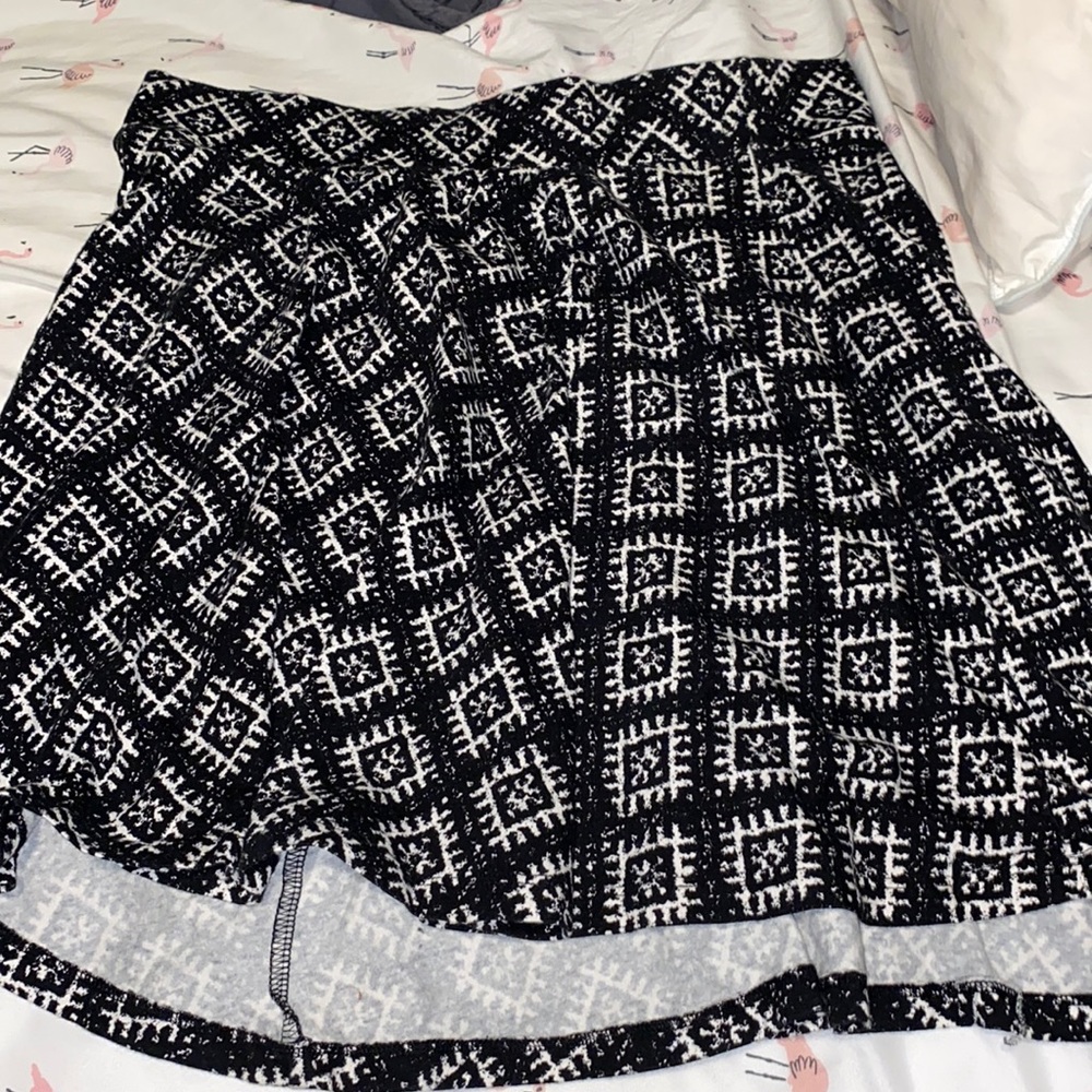 Lovesick Pattern Skater Skirt - 00